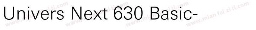 Univers Next 630 Basic字体转换